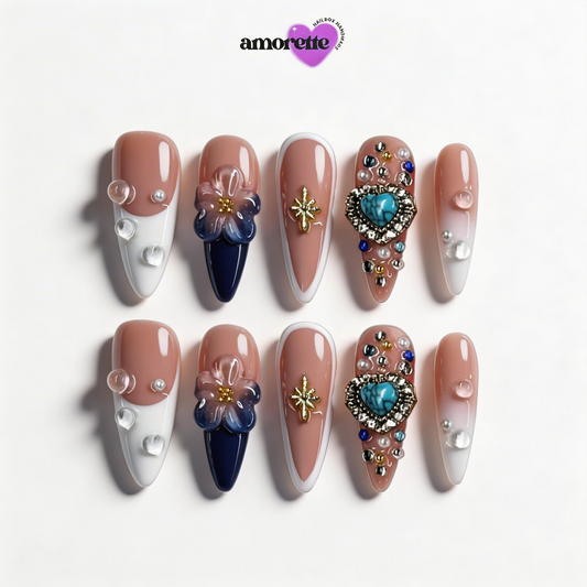 The Turquoise Sovereign Edit — Handmade Press-On Nails