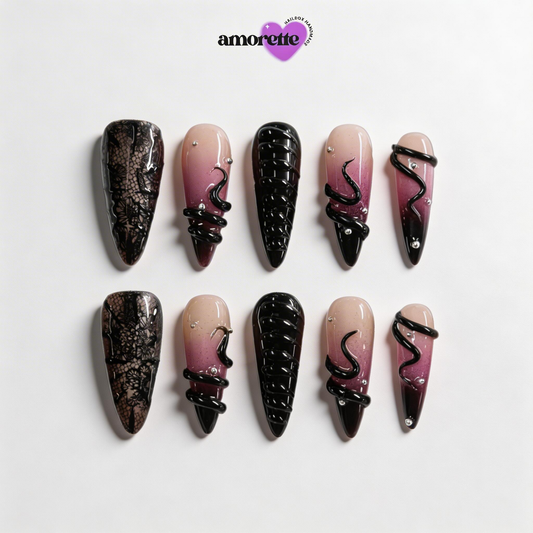 The Serpent's Garden Edit — Handmade Press-On Nails
