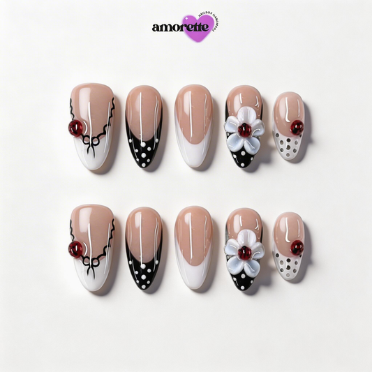 The Black Cherry Edit — Handmade Press-On Nails